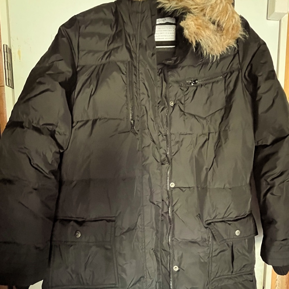 Long Old Navy winter jacket XL Black